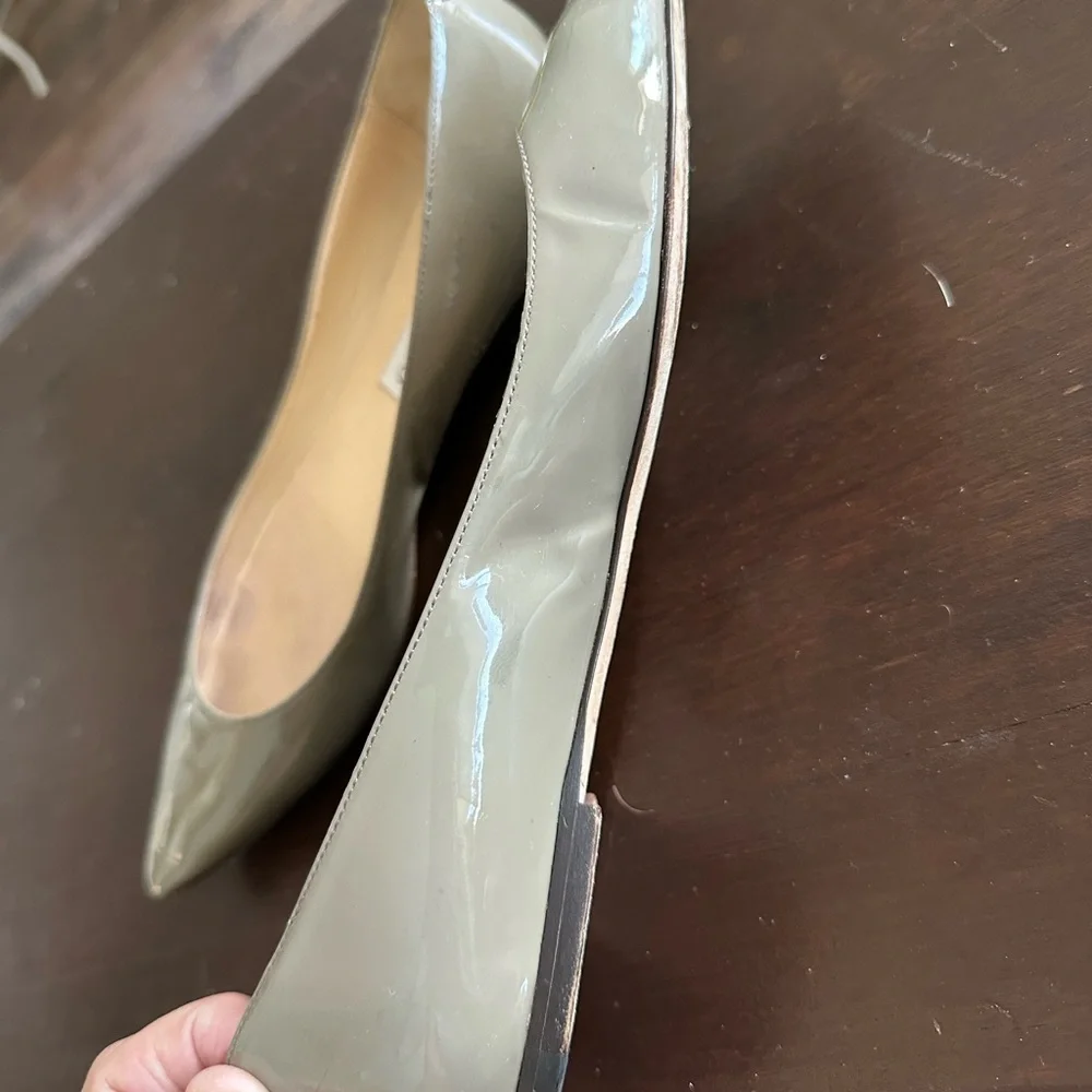 **** Jimmy Choo Size 39 Patent Leather Flats - Picture 9 of 11